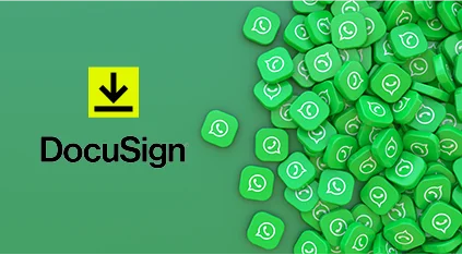 WhatsApp Delivery, firma electrónica móvil con DocuSign
